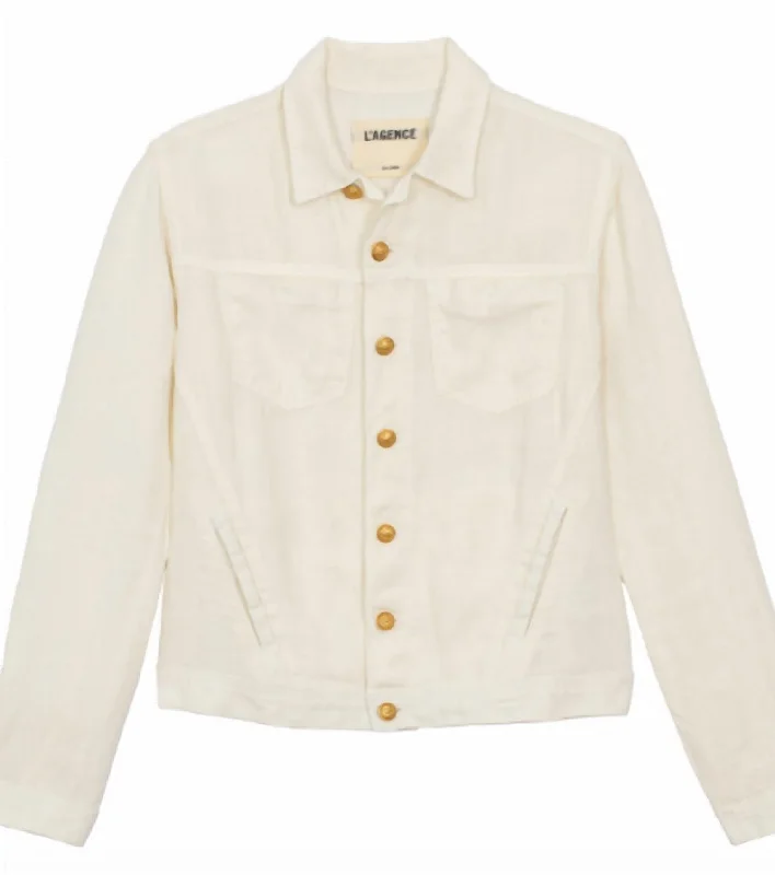 Celine Femme Jacket In Bone