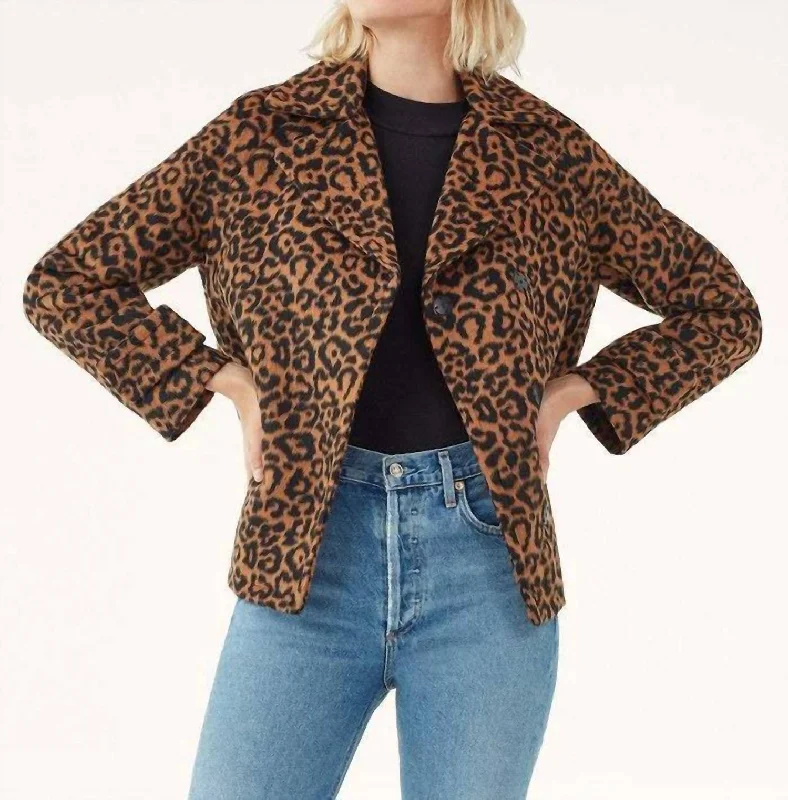 Suki Leopard Jacket In Leopard Print